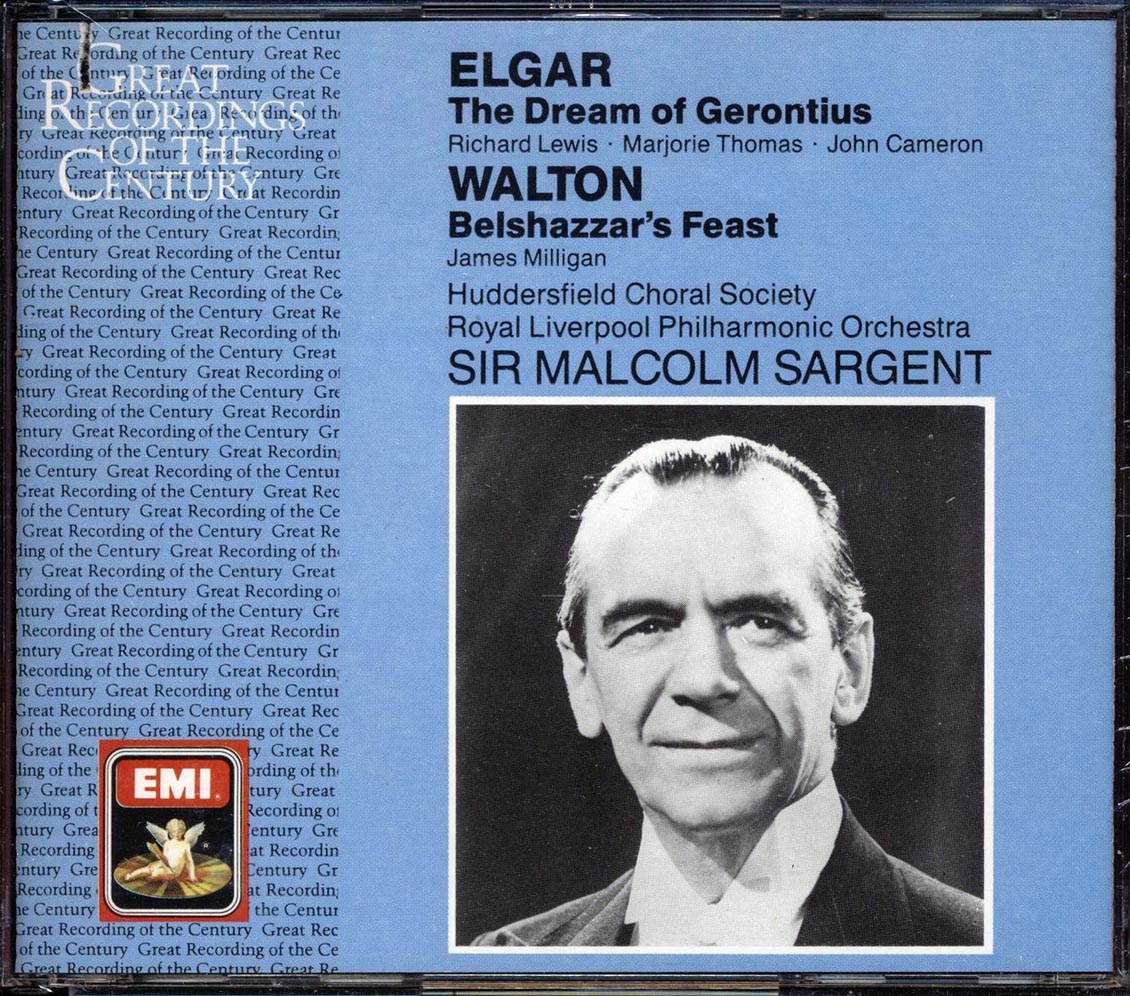 Elgar, Richard Lewis, Marjorie Thomas, John Cameron, Walton, Royal Liverpool Philharmonic Orchestra, Etc. - Belshazzar's Feast, The Dream Of Gerontius (30 tracks) (2xCD) Music CD