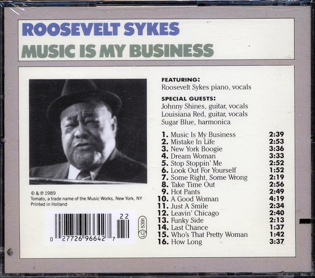 Roosevelt Sykes - Music Is My Business Music CD