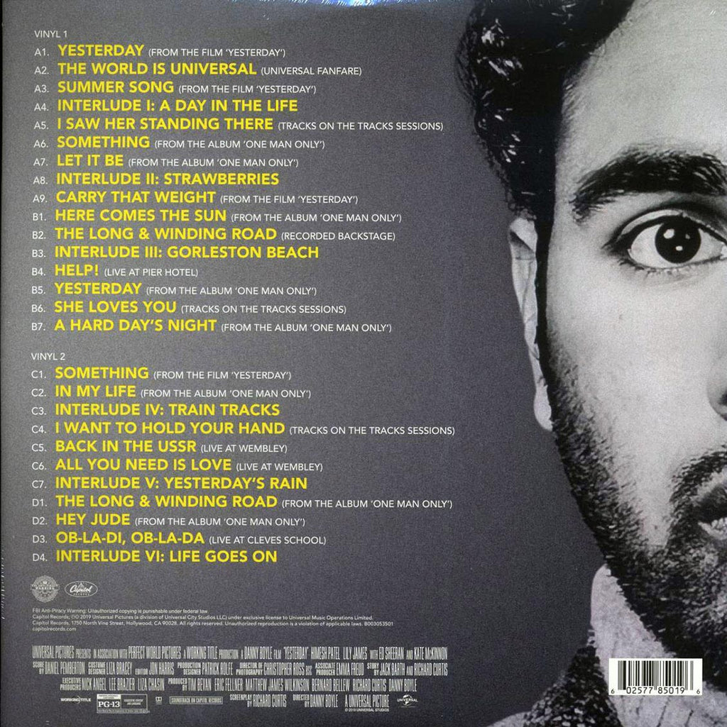 Hamish Patel, Daniel Pemburton - Yesterday: Original Motion Picture Soundtrack (27 tracks) (2xLP) Vinyl Record