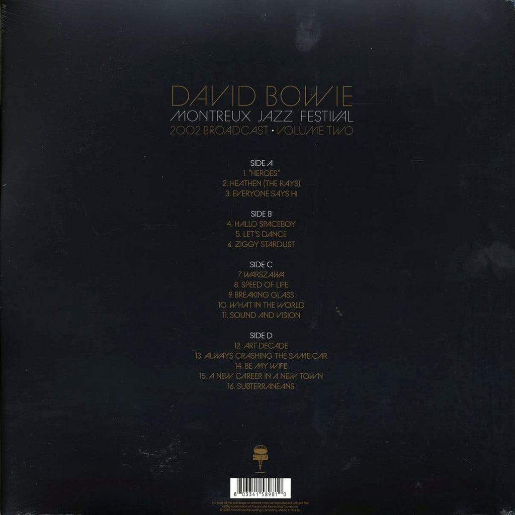 David Bowie - Montreux Jazz Festival Volume 2: 2002 Broadcast (ltd. ed.) (2xLP) (clear vinyl) Vinyl Record