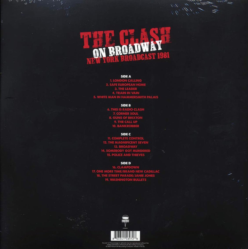 The Clash - On Broadway: New York Broadcast 1981 (2xLP) Vinyl Record