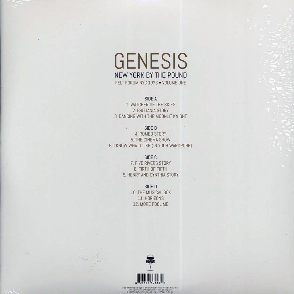 Genesis - New York By The Pound Volume 1: Felt Forum NYC 1973 (2xLP) Vinyl Record