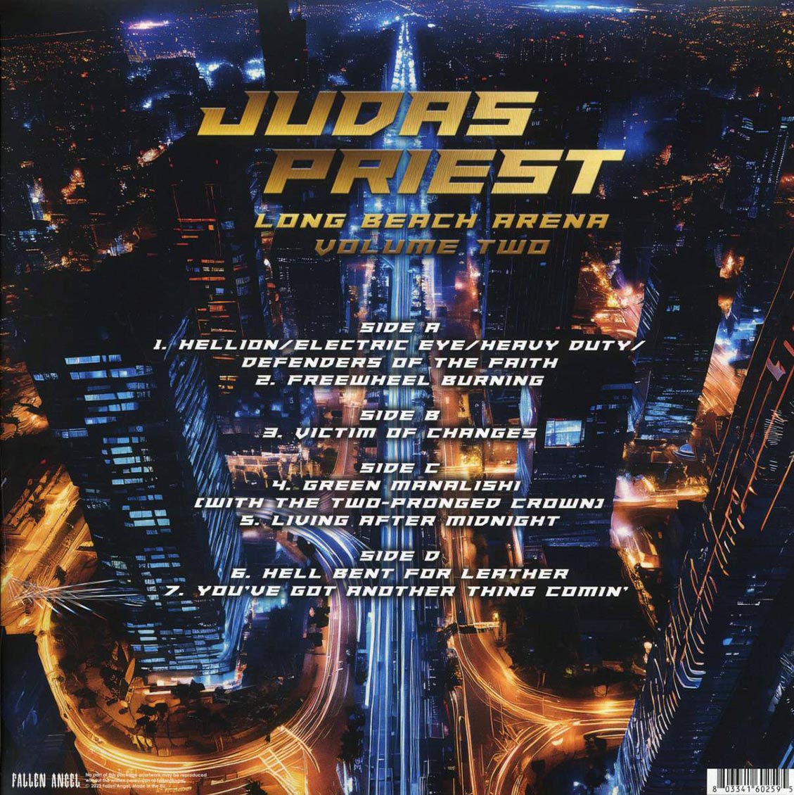 Judas Priest - Long Beach Arena Volume 2 (ltd. ed.) (2xLP) (clear vinyl) Vinyl Record