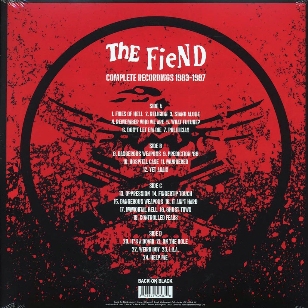 The Fiend - Complete Recordings 83-87 (ltd. ed.) (2xLP) (red vinyl) Vinyl Record