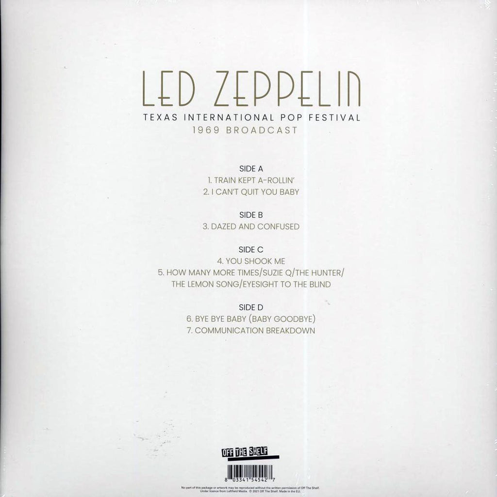 Led Zeppelin - Texas International Pop Festival (ltd. ed.) (2xLP) (grey/black splatter vinyl) Vinyl Record