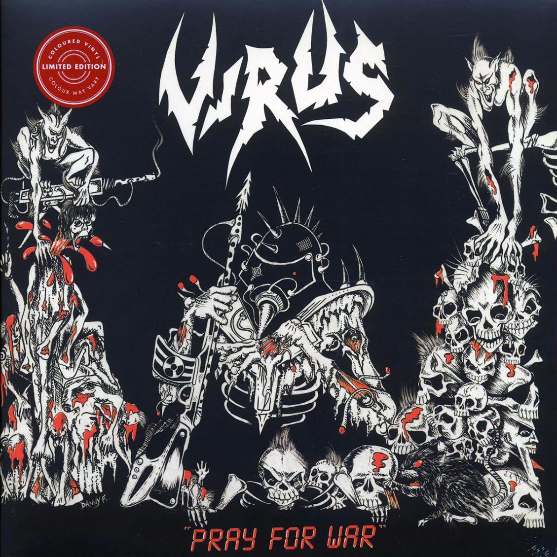 Virus - Pray For War (ltd. ed.) (white/red splatter vinyl) Vinyl Record