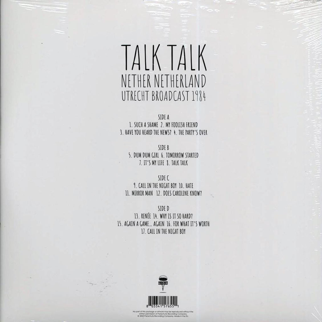 Talk Talk - Nether Netherland: Utrecht Broadcast 1984 (2xLP) Vinyl Record