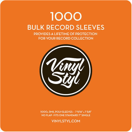 Vinyl Styl Vsp010 45 Rpm Record Otr Slv 1000 Cnt - Vinyl Styl Vsp010 45 Rpm Record Otr Slv 1000 Cnt - Bags/Sleeves