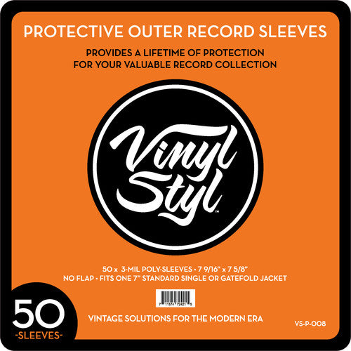 Vinyl Styl Vsp008 45 Rpm Record Otr Slv 50 Cnt Clr - Vinyl Styl Vsp008 45 Rpm Record Otr Slv 50 Cnt Clr - Bags/Sleeves