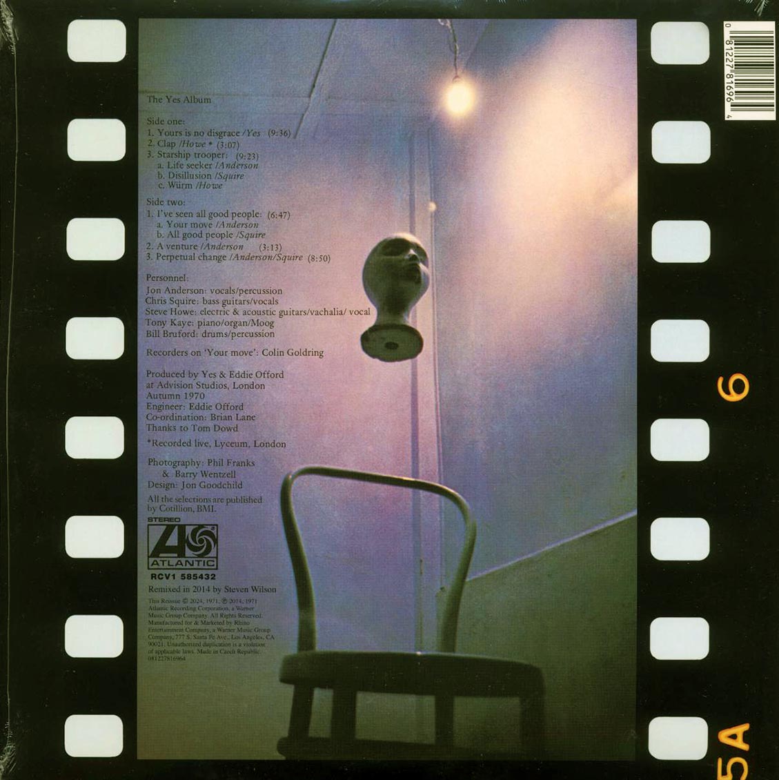 Yes - The Yes Album (ltd. ed.) (sea blue vinyl) Vinyl Record