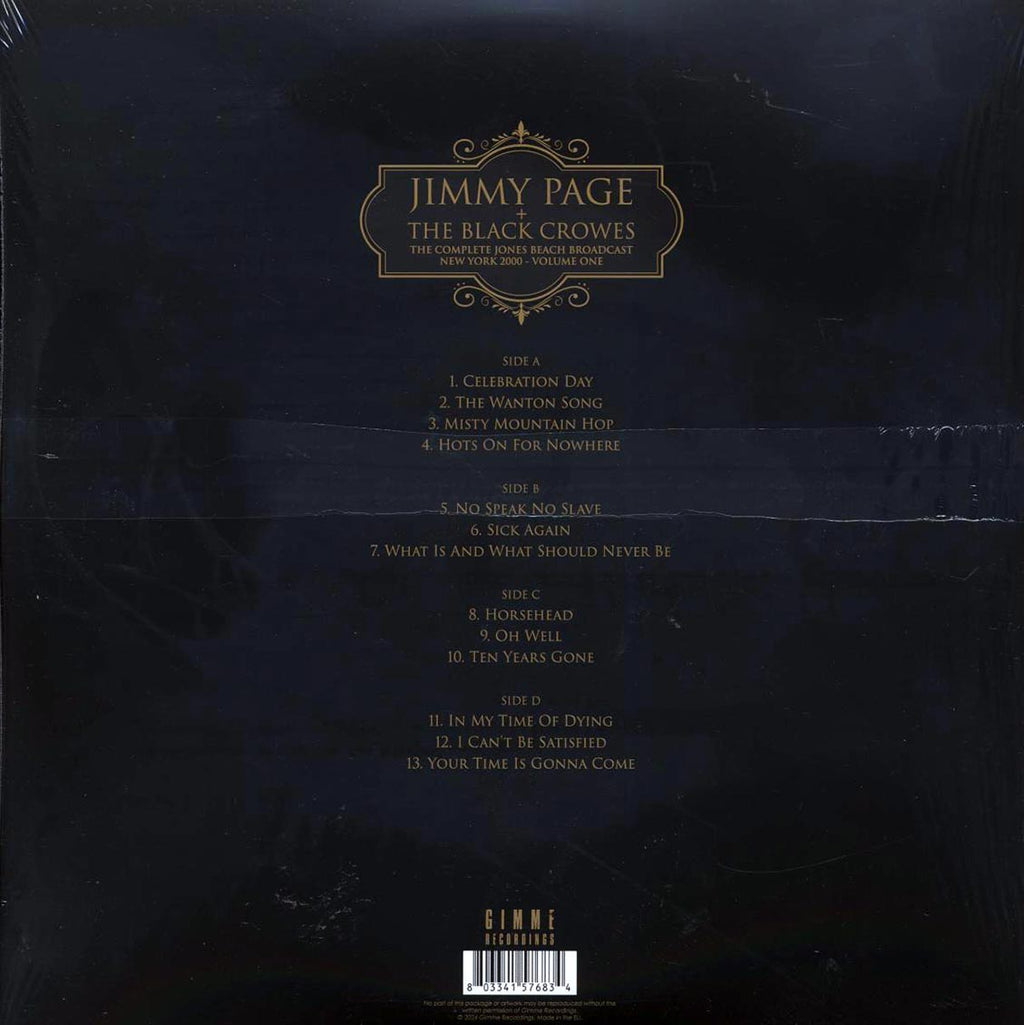 Jimmy Page, The Black Crowes - New York 2000 Volume 1: The Complete Jones Beach Broadcast (2xLP) Vinyl Record