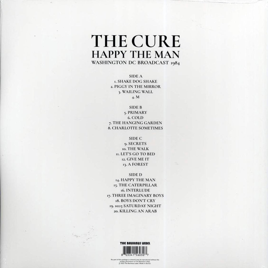 The Cure - Happy The Man: Washington DC Broadcast 1984 (ltd. ed.) (2xLP) (clear vinyl) Vinyl Record