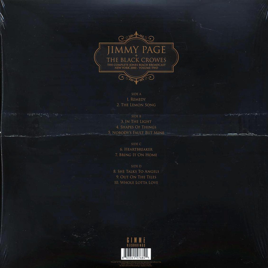 Jimmy Page, The Black Crowes - New York 2000 Volume 2: The Complete Jones Beach Broadcast (2xLP) Vinyl Record