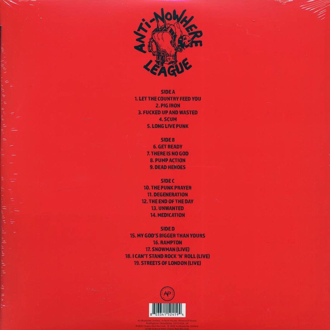 Anti-Nowhere League - The Best Of Anti-Nowhere League (ltd. ed.) (2xLP) (red vinyl) Vinyl Record