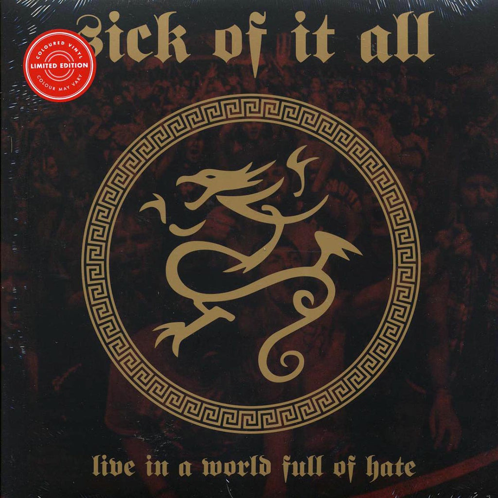 Sick Of It All - Live In A World Full Of Hate (ltd. ed.) (clear vinyl) Vinyl Record