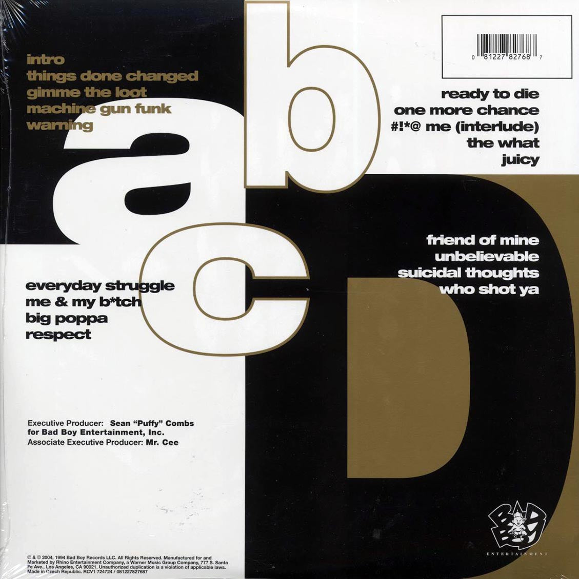 The Notorious BIG - Ready To Die (ltd. ed.) (2xLP) (gold vinyl) Vinyl Record