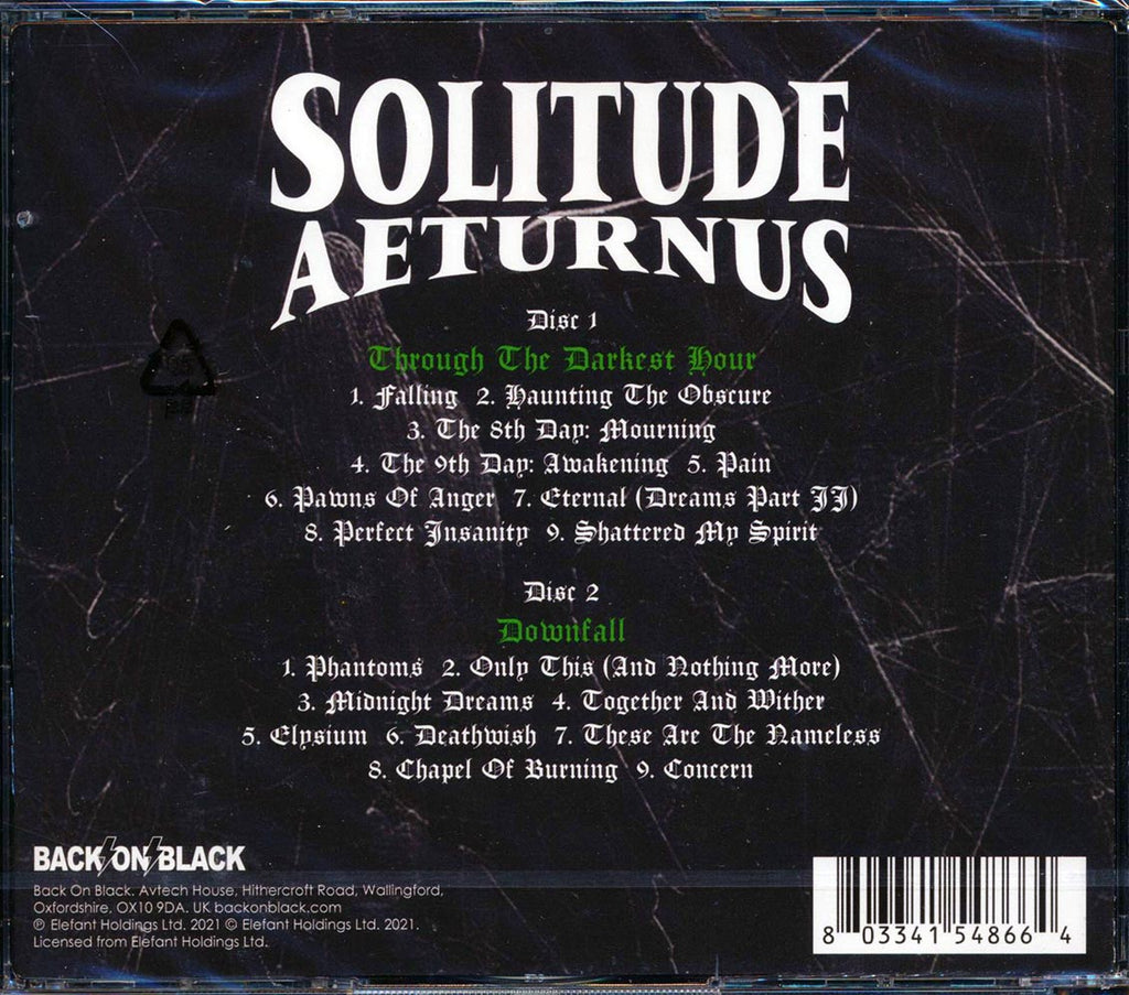 Solitude Aeturnus - Through The Darkest Hour + Downfall (2 albums on 2 CDs) (2xCD) Music CD