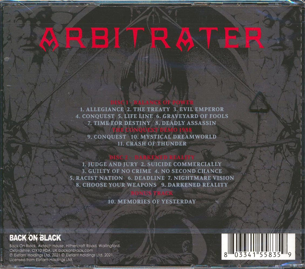 Arbitrater - Balance Of Power + Darkened Reality (2 albums on 2 CDs) (21 tracks) (2xCD) Music CD