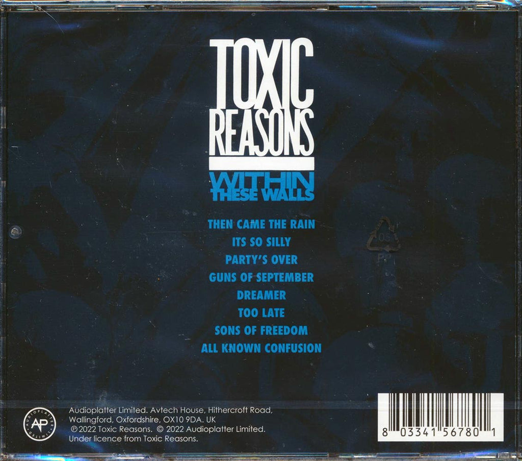 Toxic Reasons - Within These Walls Music CD