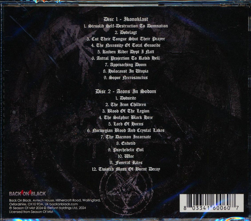 Urgehal - Ikonoclast + Aeons In Sodom (2 albums on 2 CDs) (21 tracks) (2xCD) Music CD