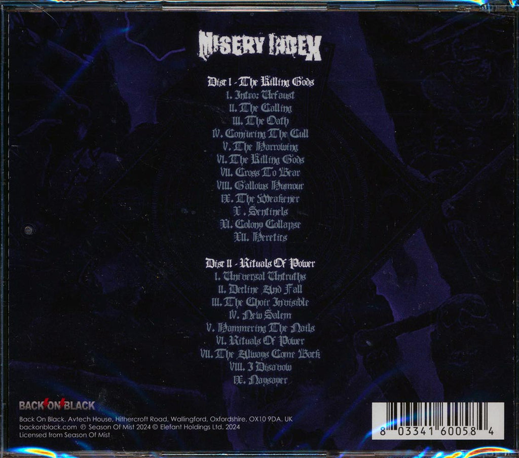 Misery Index - The Killing Gods + Rituals Of Power (2 albums on 2 CDs) (2xCD) Music CD