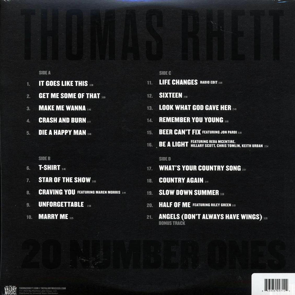 Thomas Rhett - 20 Number Ones (ltd. ed.) (2xLP) (gold vinyl) Vinyl Record