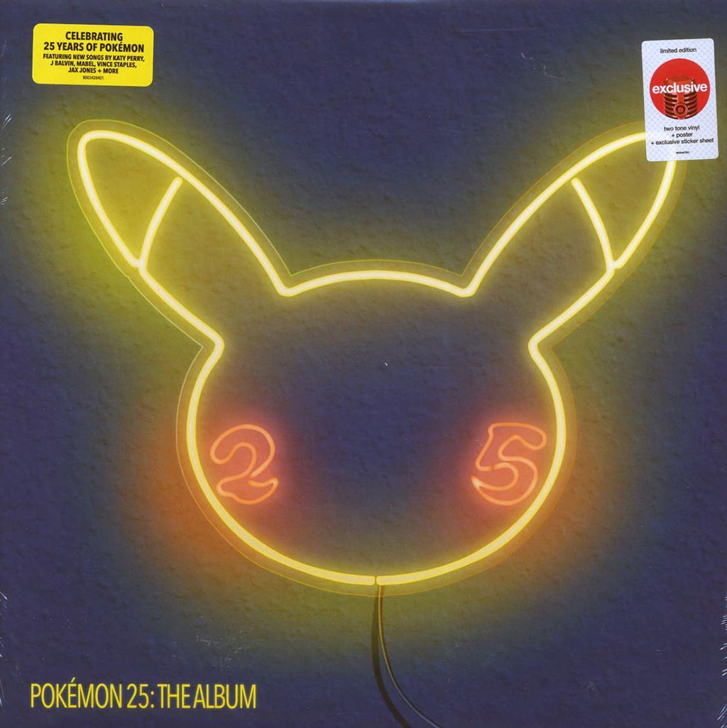 Katy Perry, Post Malone, Mabel, J Balvin, Etc. - Pokeman 25: The Album (ltd. ed.) (red/white vinyl) Vinyl Record