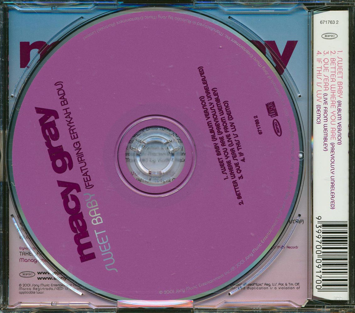 Macy Gray, Erykah Badu - Sweet Baby Music CD