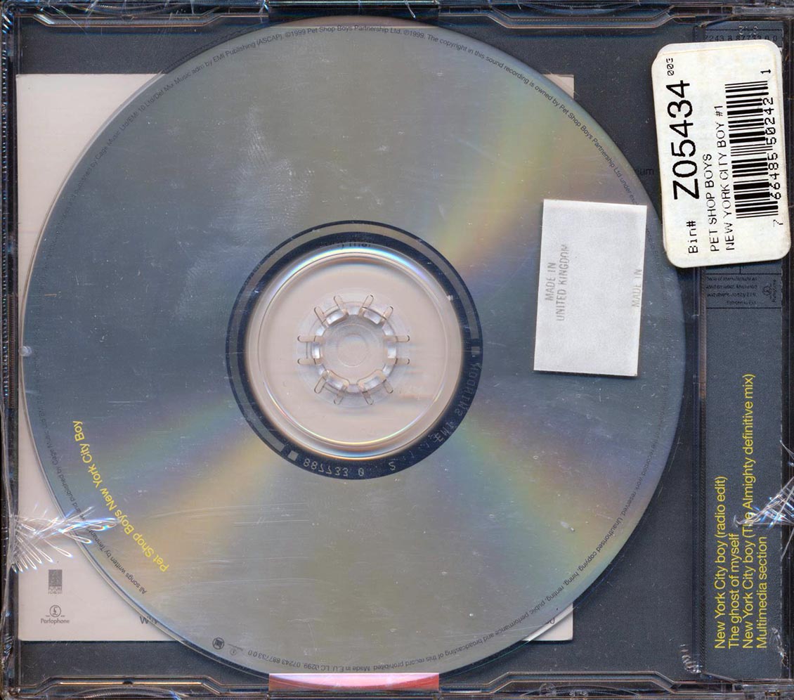 Pet Shop Boys - New York City Boy Music CD