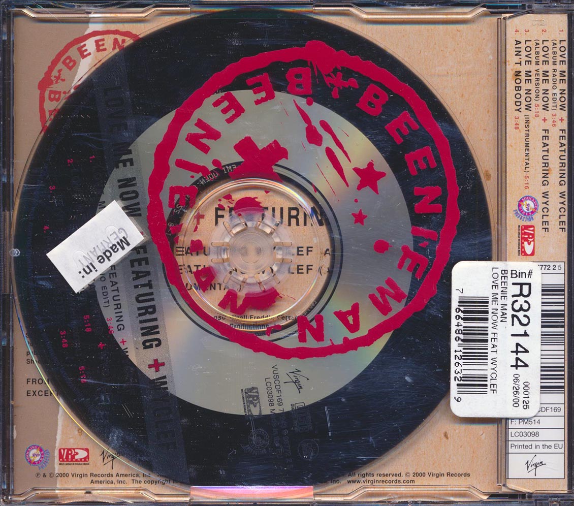 Beenie Man, Wyclef Jean - Love Me Now Music CD