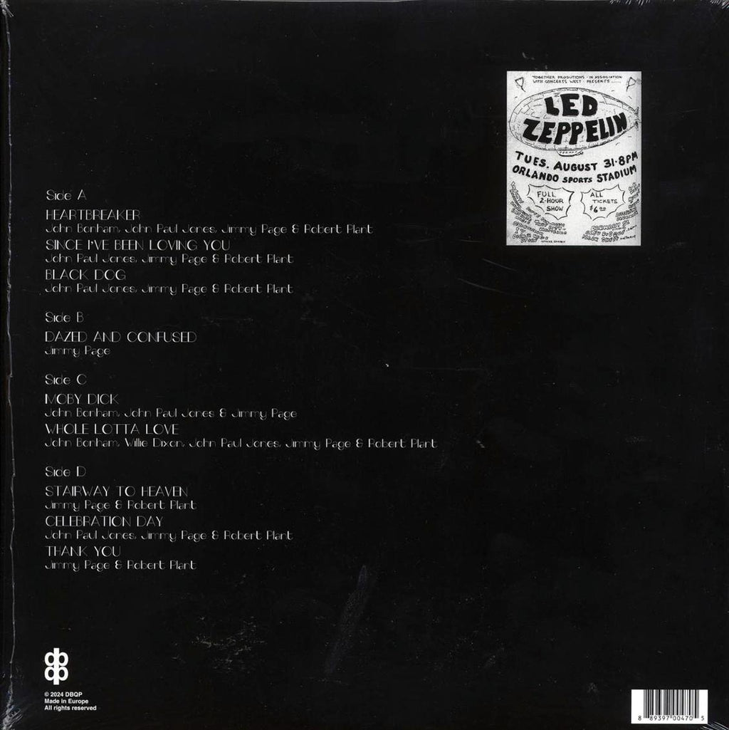 Led Zeppelin - Live At Orlando Stadium, Florida, August 31st, 1971 (2xLP) Vinyl Record