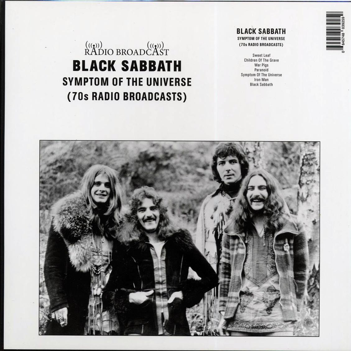Black Sabbath - Symptom Of The Universe: 70s Radio Broadcasts Vinyl Record