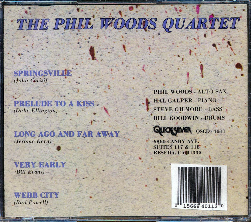 Phil Woods Quartet - Live From New York (Live At The Village Vanguard) Music CD