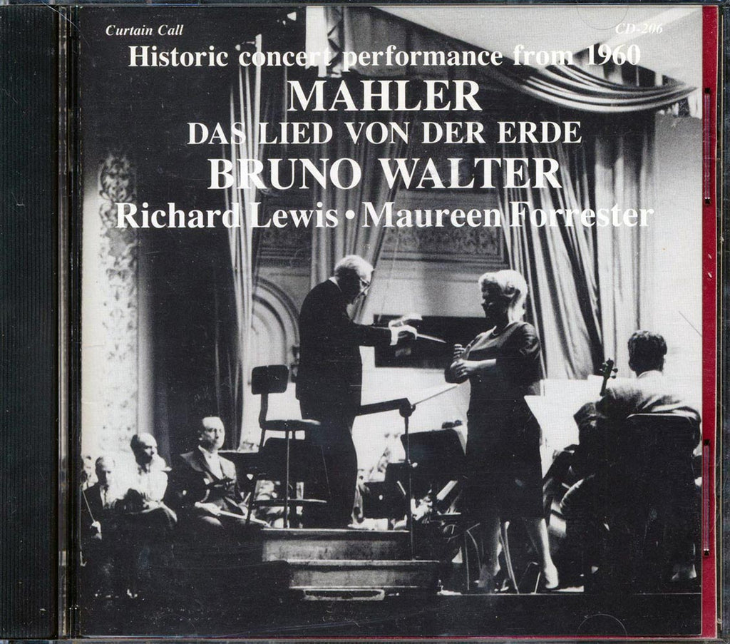 Mahler, Bruno Walter, Richard Lewis, Maureen Forrester - Das Lied Von Der Erde (Japan) Music CD