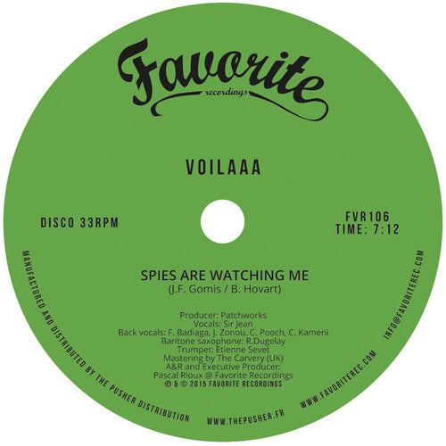 Voilaaa - Spies Are Watching Me / Le Disco Des Capitales - Vinyl Record
