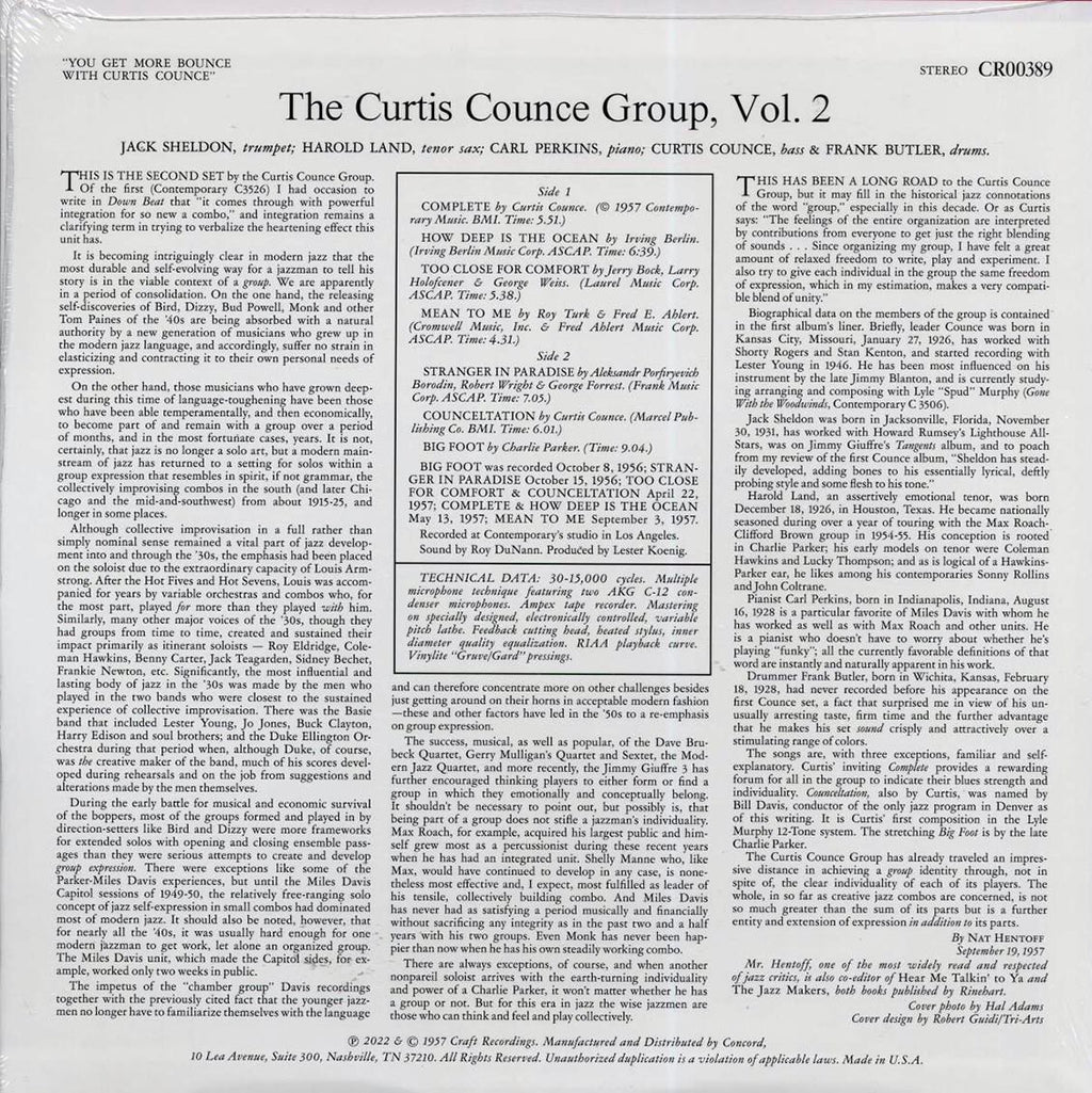 The Curtis Counce Group - You Get More Bounce With Curtis Counce! (180g) Vinyl Record