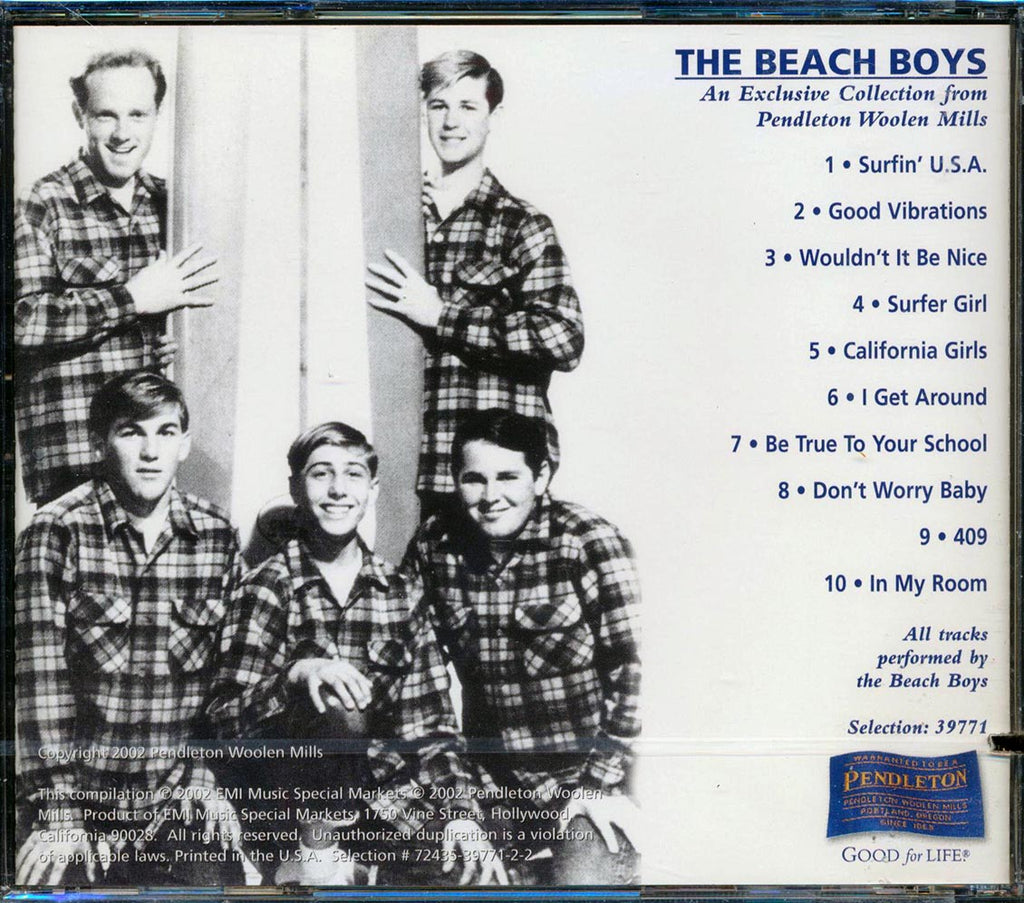 The Beach Boys - Pendleton: An Exclusive Collection From Pendleton Woolen Mills (marked/ltd stock) Music CD