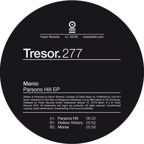 Monic - Parsons Hill - Vinyl Record