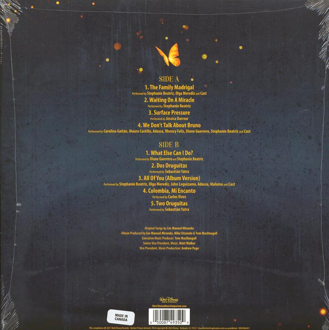 Various - Encanto: Original Songs By Lin-Manuel Miranda (Disney) Vinyl Record