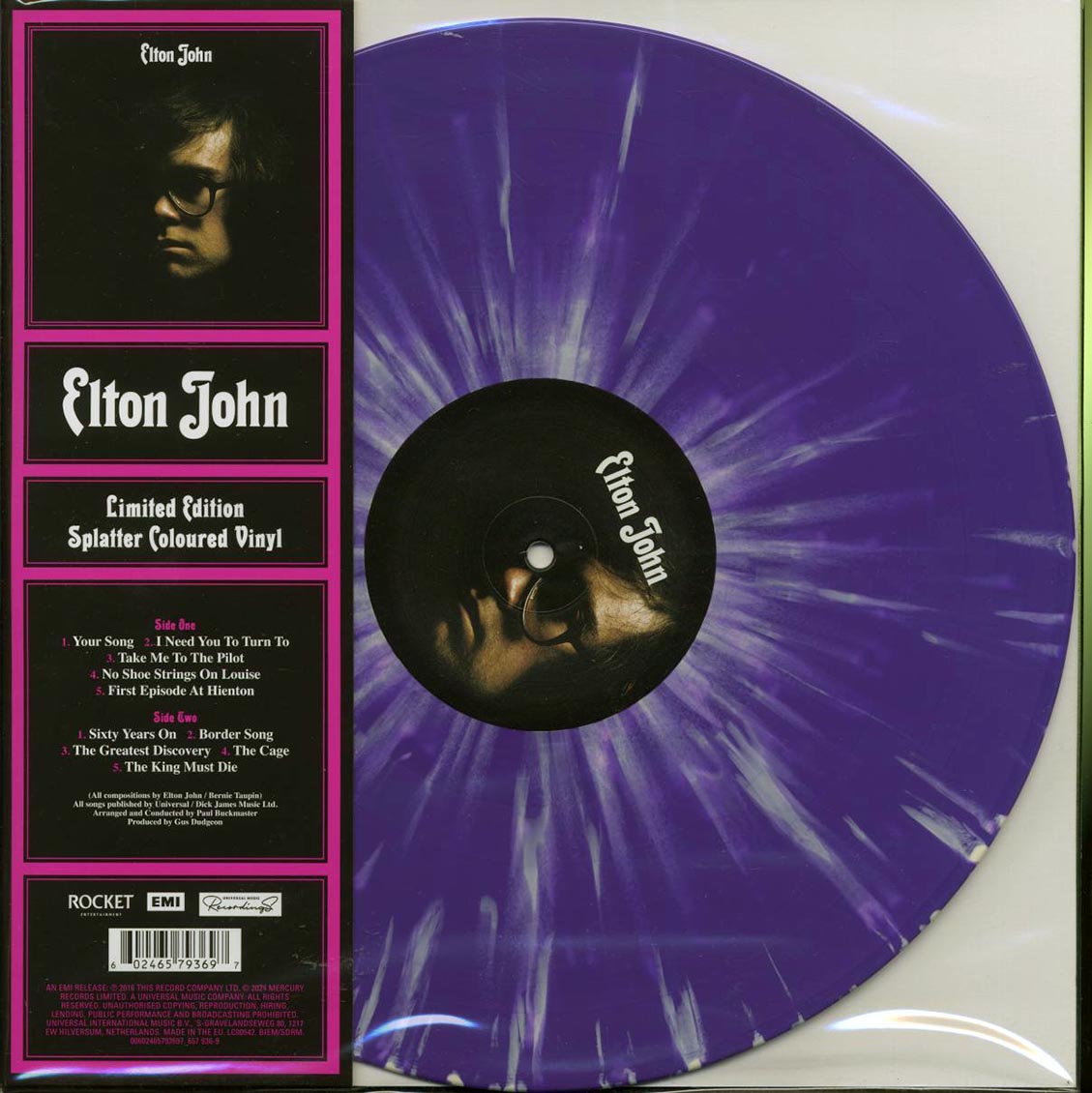Elton John - Elton John (ltd. ed.) (purple/white splatter vinyl) Vinyl Record