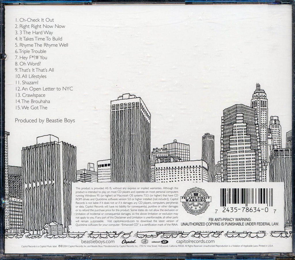 The Beastie Boys - To The 5 Boroughs Music CD