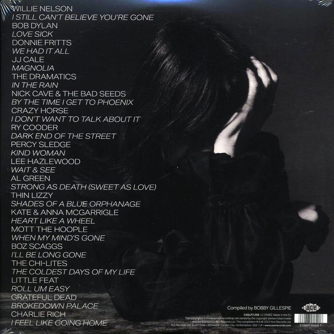 Ry Cooder, JJ Cale, Thin Lizzy, Little Feat, Bob Dylan, Willie Neslon, Lee Hazlewood, Etc. - Bobby Gillespie Presents: I Still Can't Believe You're Gone (2xLP) Vinyl Record