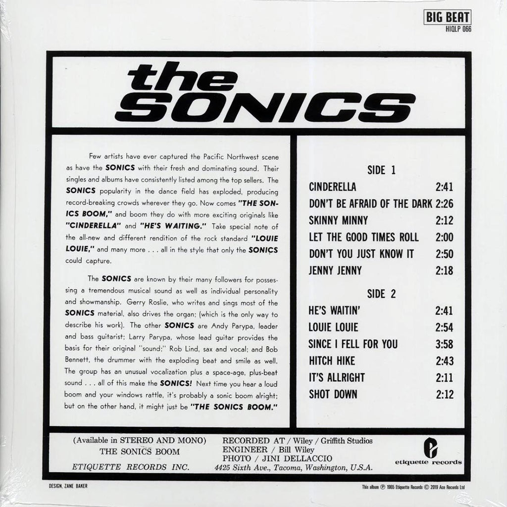 The Sonics - Boom (mono) (180g) Vinyl Record