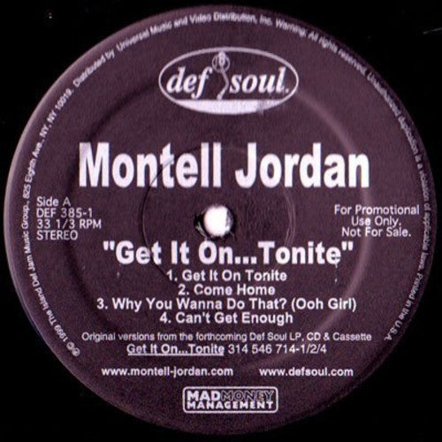 Jordan,montell - Get It On Tonite - Vinyl Record
