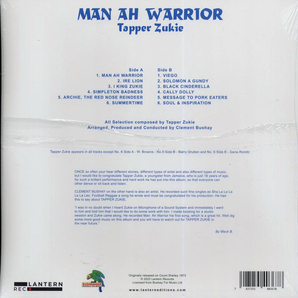 Tappa Zukie - Man Ah Warrior Vinyl Record