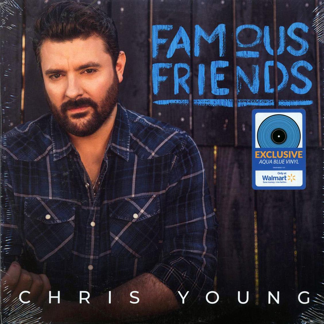 Chris Young - Famous Friends (aqua blue vinyl) Vinyl Record