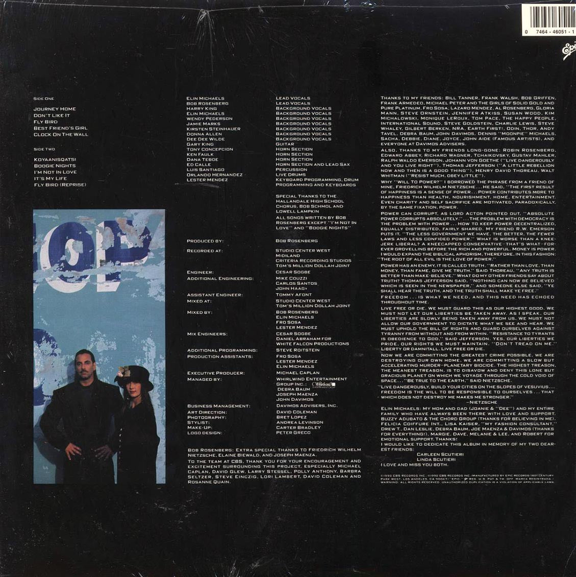 Will To Power - Journey Home (1990 PRESS) (orig. press) Vinyl Record