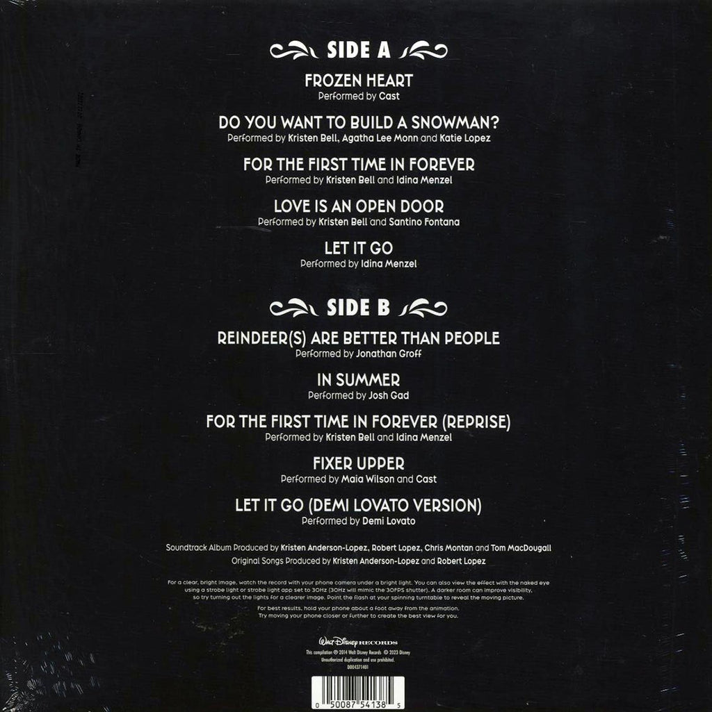 Various - Frozen: The Songs (zeotrope vinyl) (picture disc) Vinyl Record