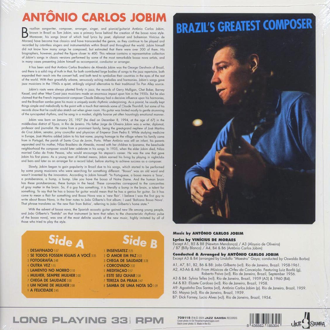 Antonio Carlos Jobim - Brazil?s Greatest Composer (+bonus tracks) (ltd. ed.) (180g) Vinyl Record