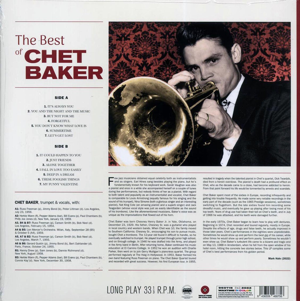 Chet Baker - The Best Of Chet Baker (ltd. ed.) (180g) (purple vinyl) Vinyl Record